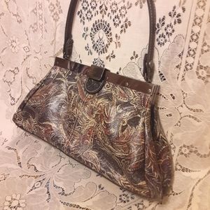 PATRICIA NASH Framed Paisley Handbag Purse